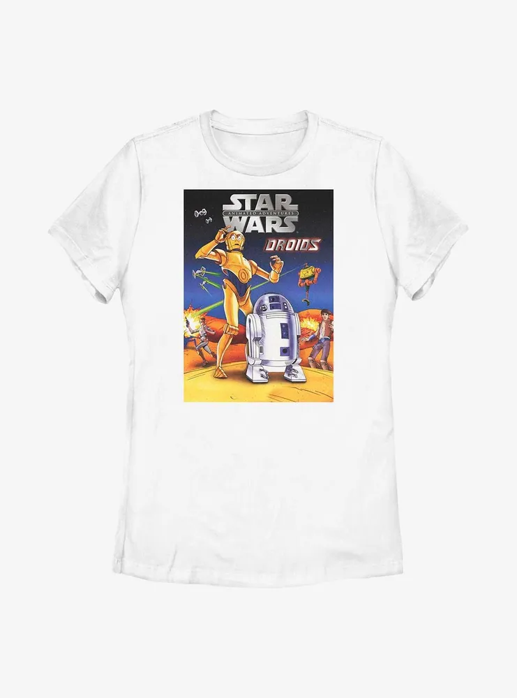 Star Wars Animated Droids Womens T-Shirt