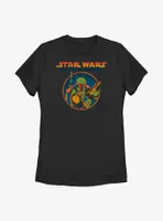 Star Wars Boba Fett Circle Womens T-Shirt