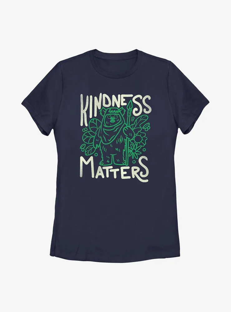 Star Wars Ewok Kindness Womens T-Shirt