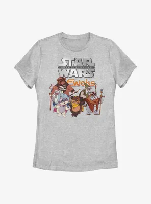 Star Wars Ewok Logo Group Womens T-Shirt