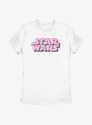 Star Wars Floating Hearts Logo Womens T-Shirt