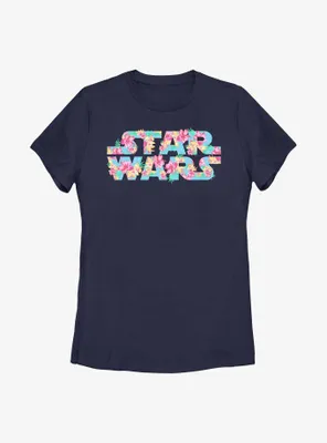 Star Wars Floral Hibiscus Logo Womens T-Shirt