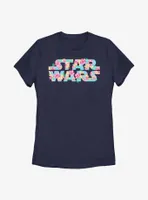 Star Wars Floral Hibiscus Logo Womens T-Shirt