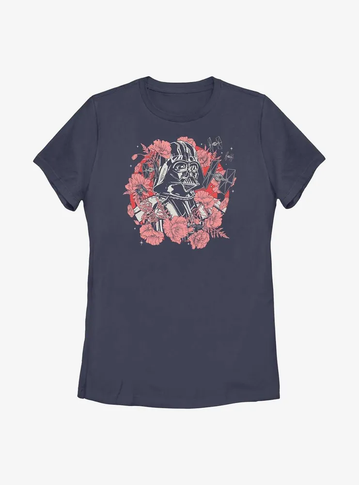 Star Wars Floral Vader Womens T-Shirt