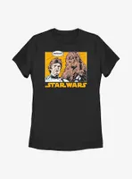 Star Wars Han Solo and Chewie Womens T-Shirt