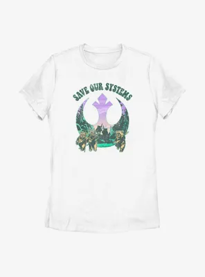Star Wars Save Our Systems Womens T-Shirt
