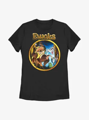 Star Wars Wicket Cartoon Ewoks Womens T-Shirt
