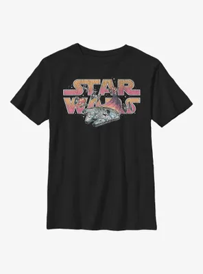 Star Wars Falcon Chase Logo Youth T-Shirt