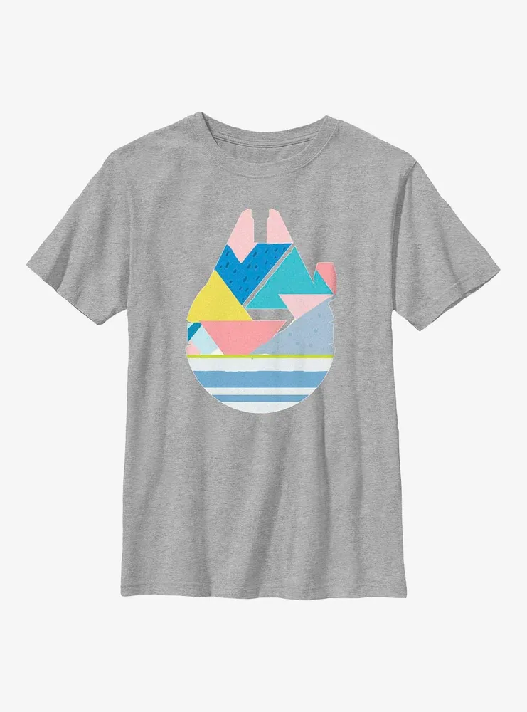 Star Wars Geometric Shaped Millennium Falcon Youth T-Shirt