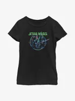 Star Wars Retro Group Luke, Han, & Vader Youth Girls T-Shirt