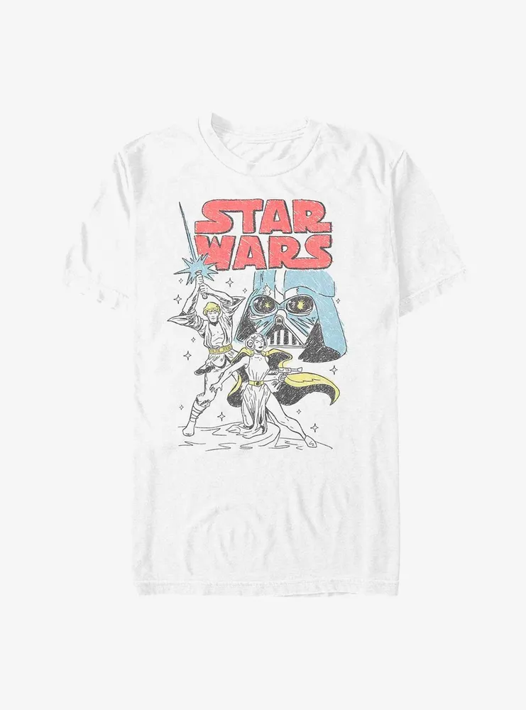 Star Wars Skywalker Family Doodle Poster T-Shirt