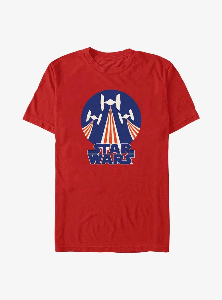 Star Wars Tie Figher Flag Stamp T-Shirt