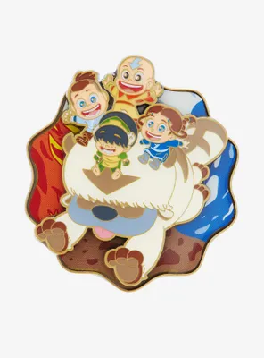 Loungefly Avatar: The Last Airbender Chibi Group Spinning Enamel Pin