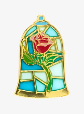 Disney Beauty And The Beast Mosaic Rose Enamel Pin