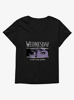 Wednesday Eyes Don't Do Tears Girls T-Shirt Plus