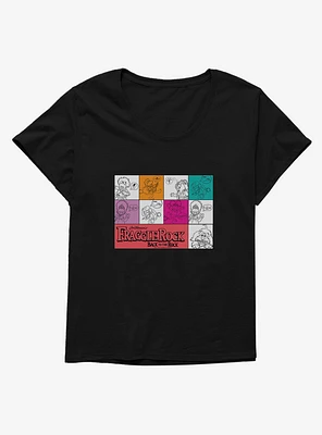 Fraggle Rock Back To The Character Squares Girls T-Shirt Plus