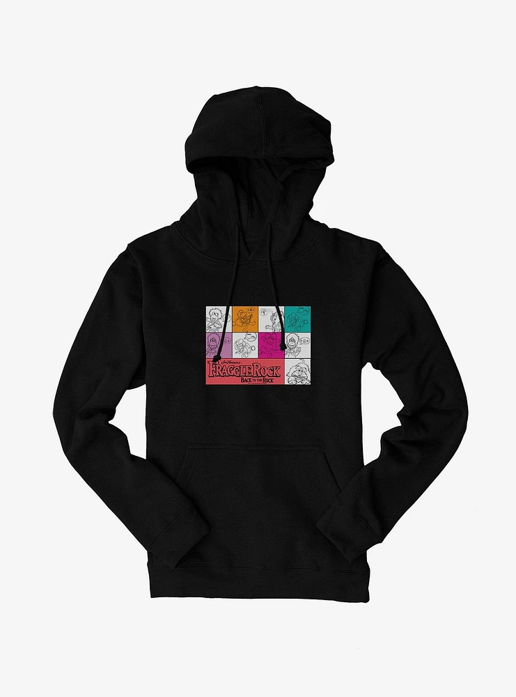 Fraggle Rock Back To The Character Squares Hoodie