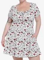 Thorn & Fable Mushrooms Babydoll Dress Plus