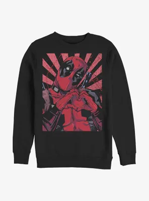 Marvel Deadpool Heart Sweatshirt