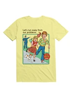 Let's Run Away T-Shirt By Steven Rhodes