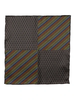 Disney Mickey Mouse Silhouette Rainbow Pocket Square