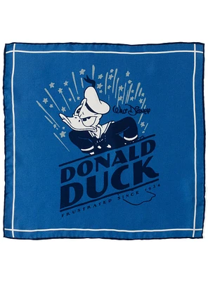 Disney100 Classic Donald Duck Blue Pocket Square