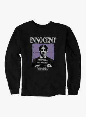 Wednesday Innocent Gomez Mug Shot Sweatshirt