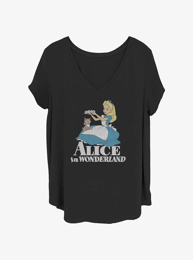 Disney Alice Wonderland and Dinah Girls T-Shirt Plus