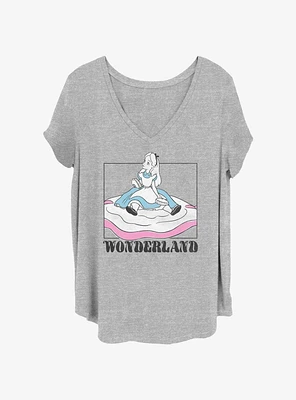 Disney Alice Wonderland Soft Pop Girls T-Shirt Plus