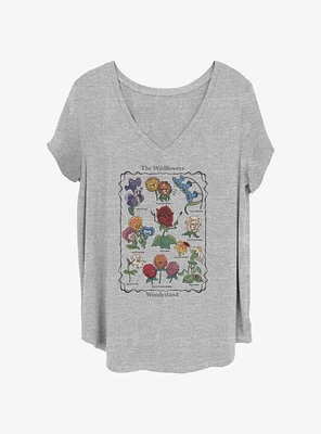 Disney Alice Wonderland The Wildflowers Girls T-Shirt Plus
