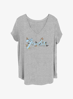 Fender Butterfly Logo Girls T-Shirt Plus