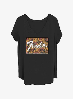 Fender Floral Logo Girls T-Shirt Plus
