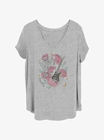 Fender Floral Stratocaster Redux Girls T-Shirt Plus