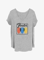 Fender Guitar Picks Girls T-Shirt Plus