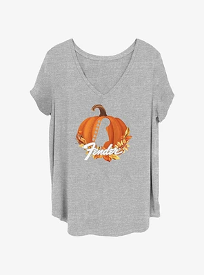 Fender Guitar Pumpkin Girls T-Shirt Plus