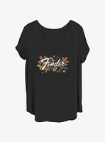 Fender Leafy Logo Girls T-Shirt Plus