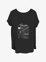 Fender Telecaster Schematic Girls T-Shirt Plus