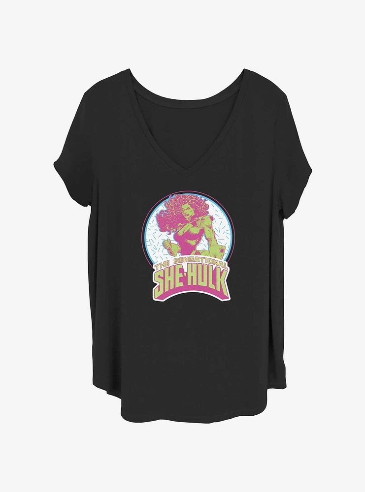 Marvel Hulk She-Hulk Sensational Girls T-Shirt Plus