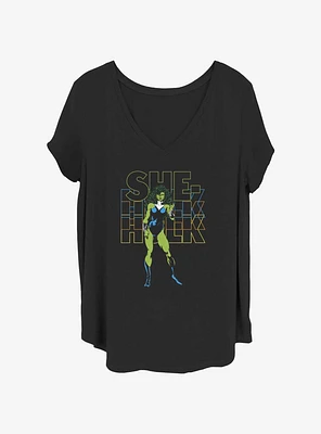 Marvel Hulk She Girls T-Shirt Plus