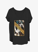 Marvel Moon Knight Dual Card Girls T-Shirt Plus