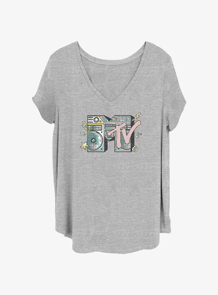 MTV Boombox Logo Girls T-Shirt Plus