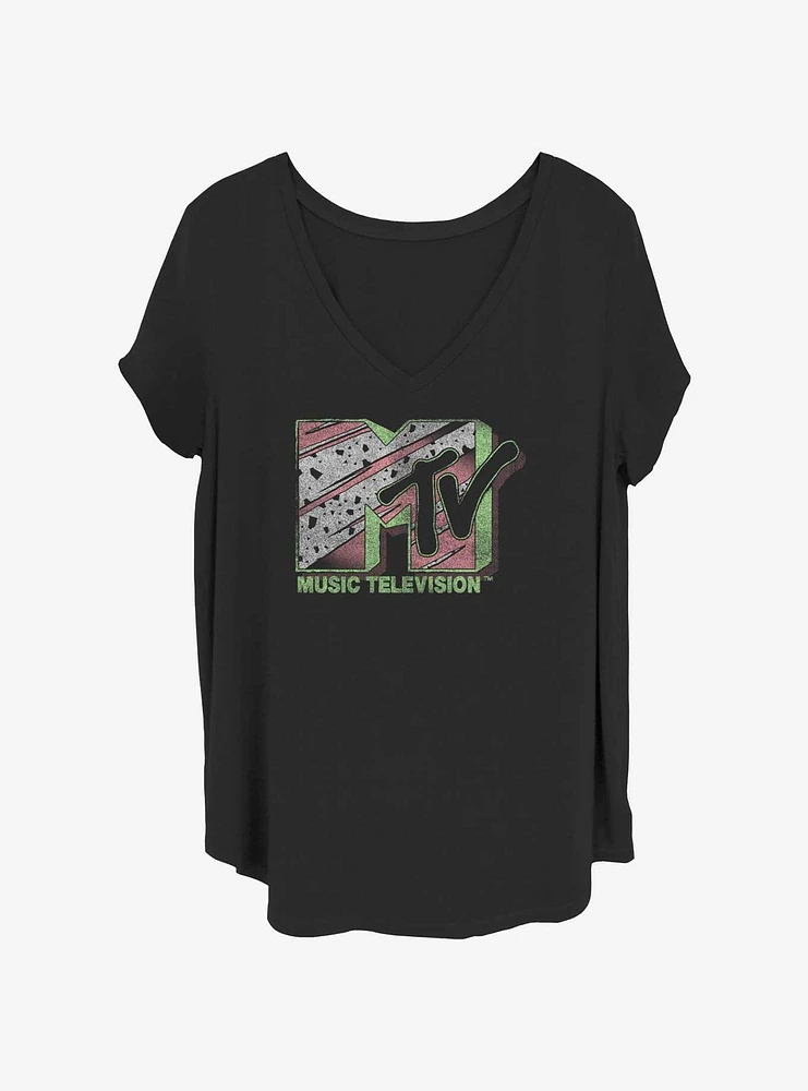 MTV Nineties Bowling Tile Girls T-Shirt Plus