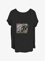 MTV Nineties Bowling Tile Girls T-Shirt Plus