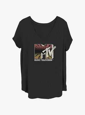 MTV Electric Logo Girls T-Shirt Plus