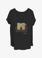 MTV Grid Logo Girls T-Shirt Plus