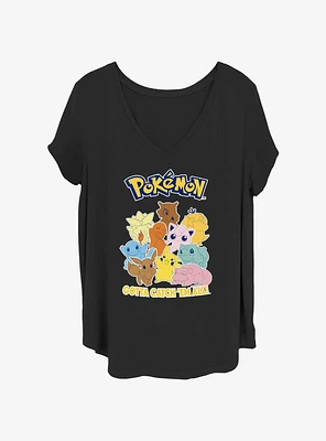 Pokemon Catch 'Em All Girls T-Shirt Plus
