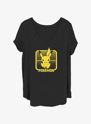 Pokemon Digital Pikachu Girls T-Shirt Plus