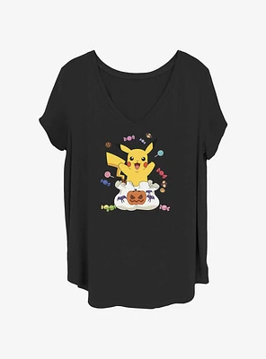 Pokemon Pikachu Candy Girls T-Shirt Plus