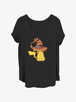 Pokemon Pikachu Witch Girls T-Shirt Plus