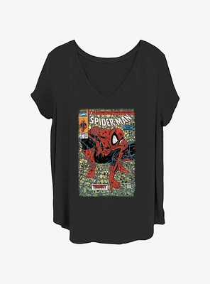 Marvel Spider-Man Spider Torment Comic Cover Girls T-Shirt Plus